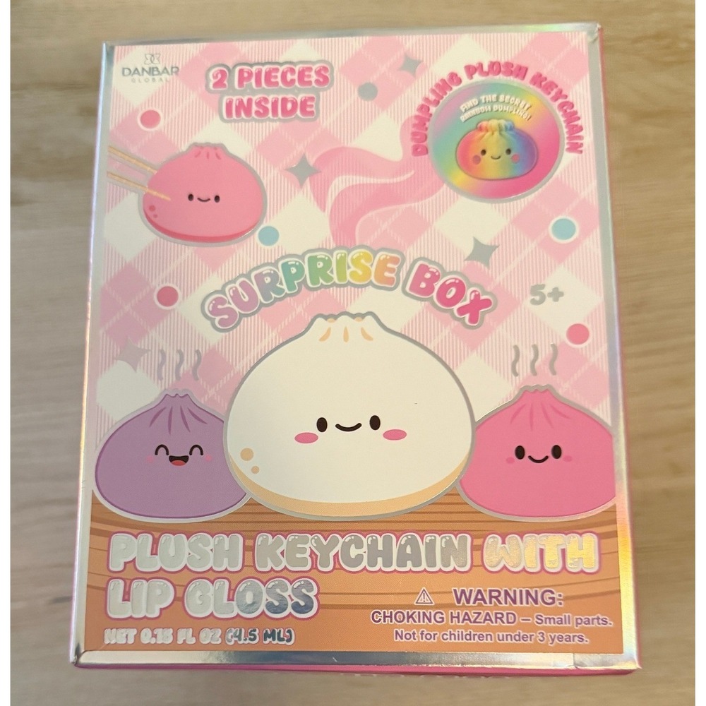 Danbar Global Dumpling Plush Keychain Surprise Box NIB Pink Kawaii Blind Box NIB
